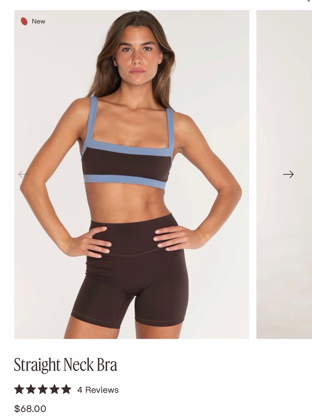 FORM Sports bra and biker shorts set